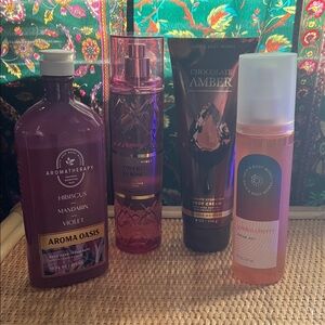 Bath & Body Works Pink and Purple Body Care Set — 4 products